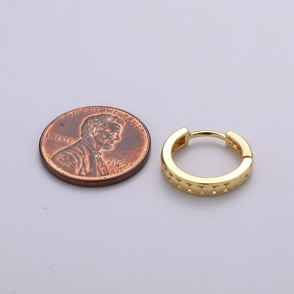 24K Vermeil Gold Huggie Earrings