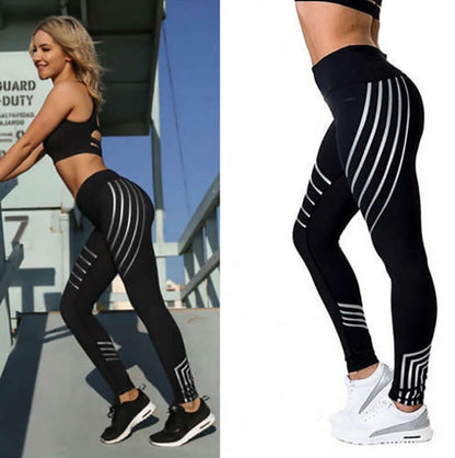 Printed Slim-Fit Workout Leggings
