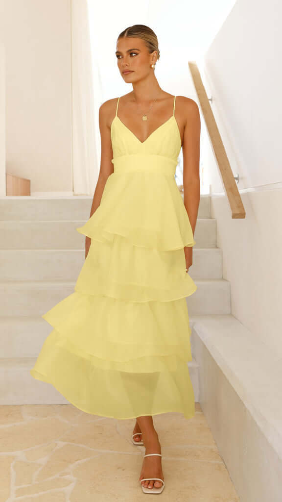 Backless Lace-Up Pleated Party Dress