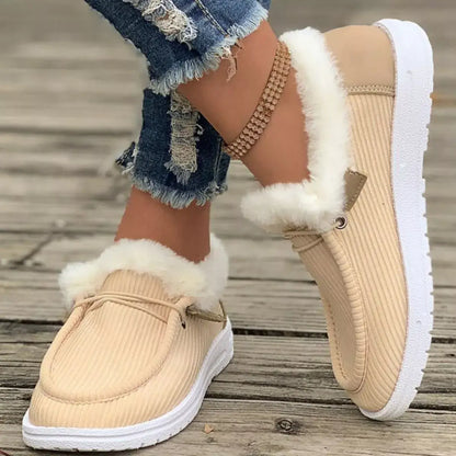 Cozy Plush-Lined Slip-On Flats
