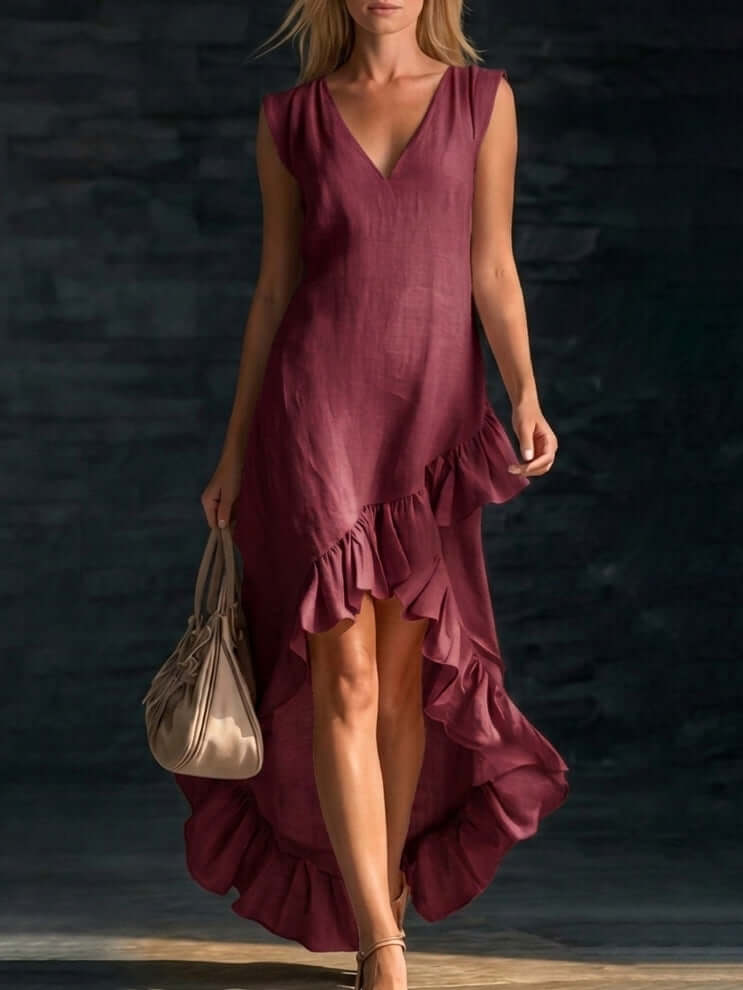 Cotton Sleeveless Casual Maxi Dress