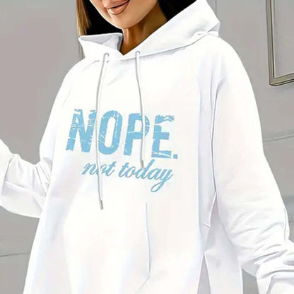Women’s Letter Print Hoodie & Leggings Set