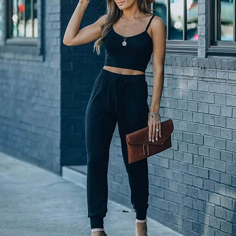 Women’s Ribbed Two-Piece Lounge Set