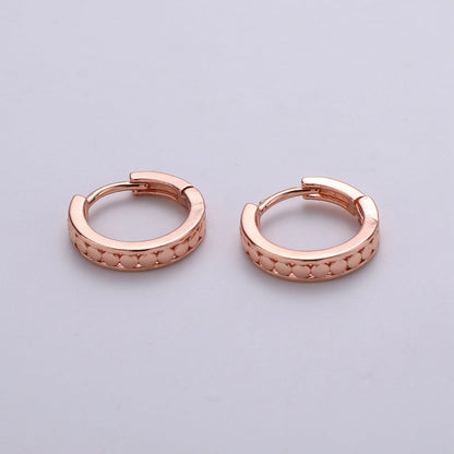 24K Vermeil Gold Huggie Earrings