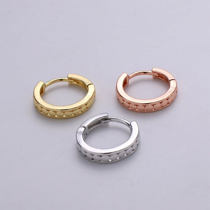 24K Vermeil Gold Huggie Earrings
