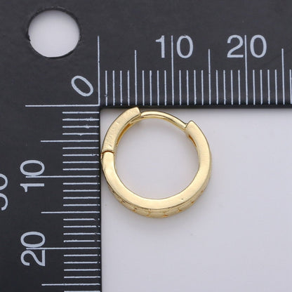 24K Vermeil Gold Huggie Earrings