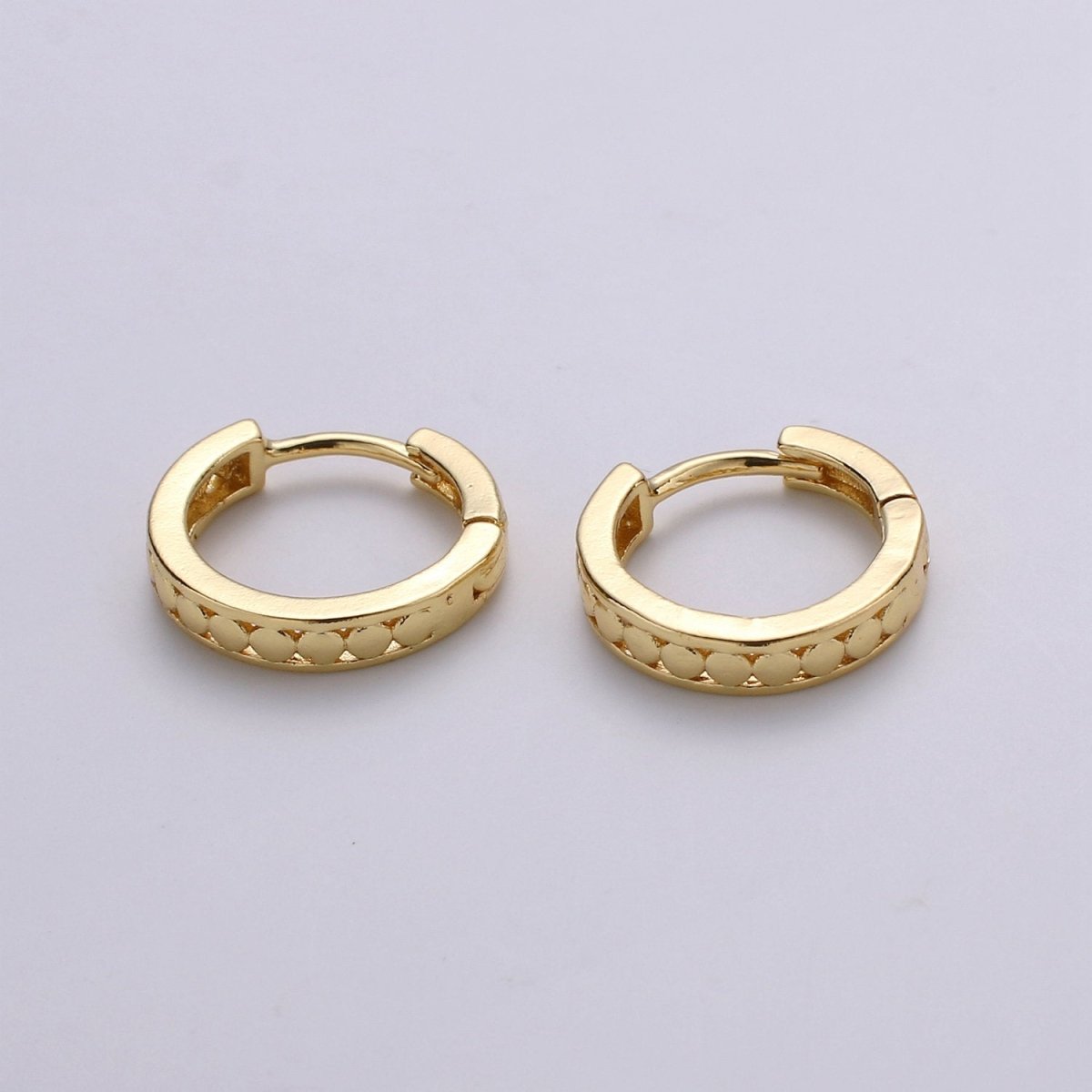 24K Vermeil Gold Huggie Earrings
