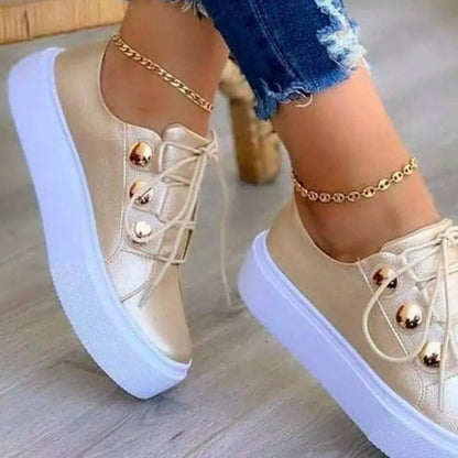 Women’s Round Toe Platform Sneakers