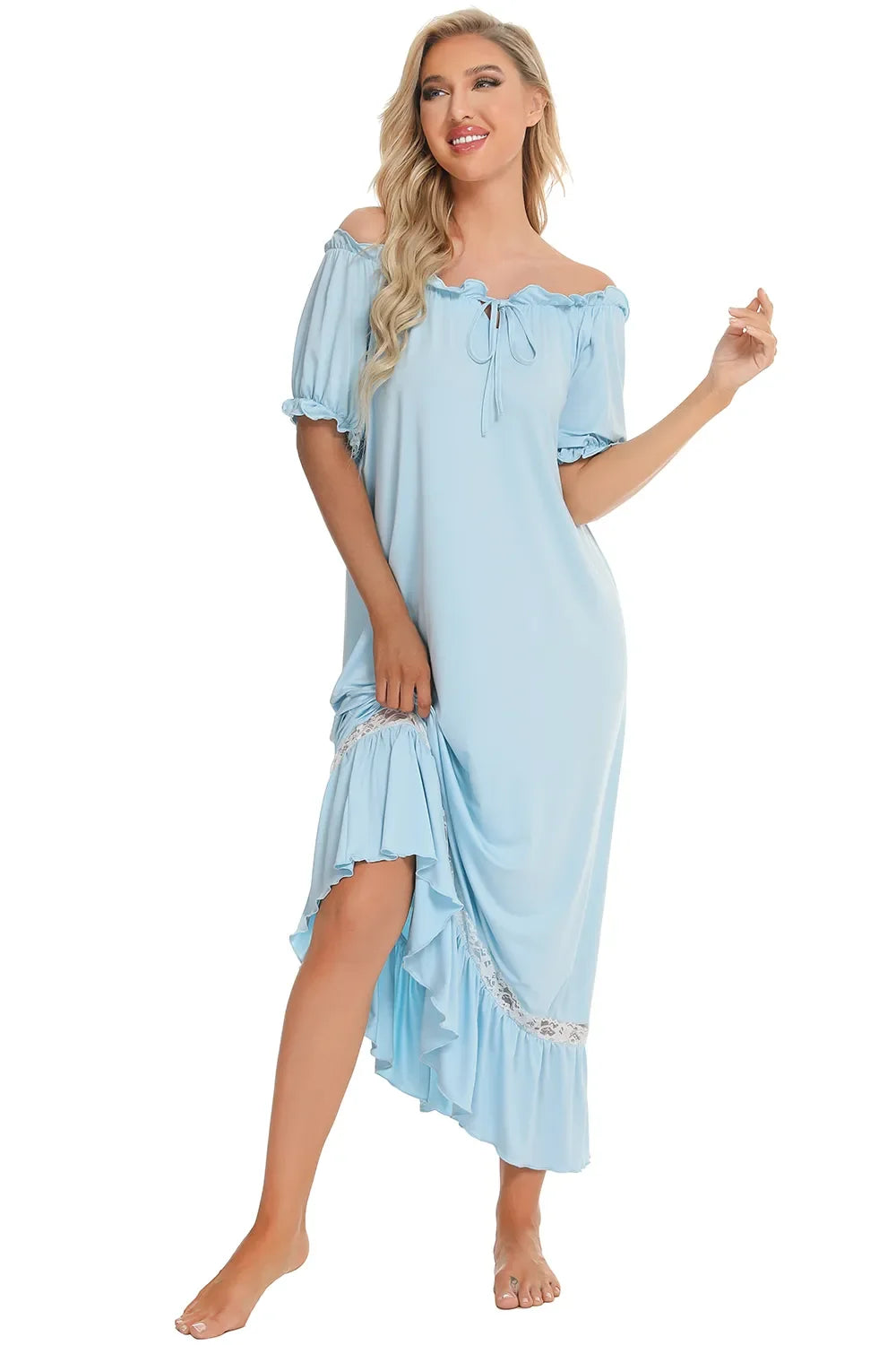 Lace Detail Lounge Dress