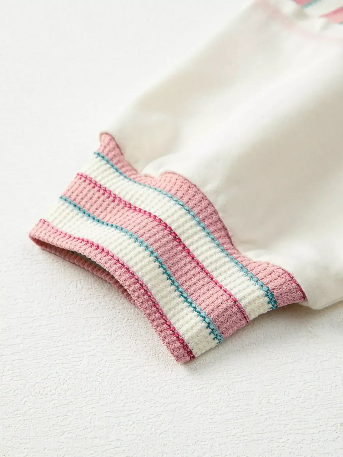 Stripe Color Block Patchwork Oversized Top