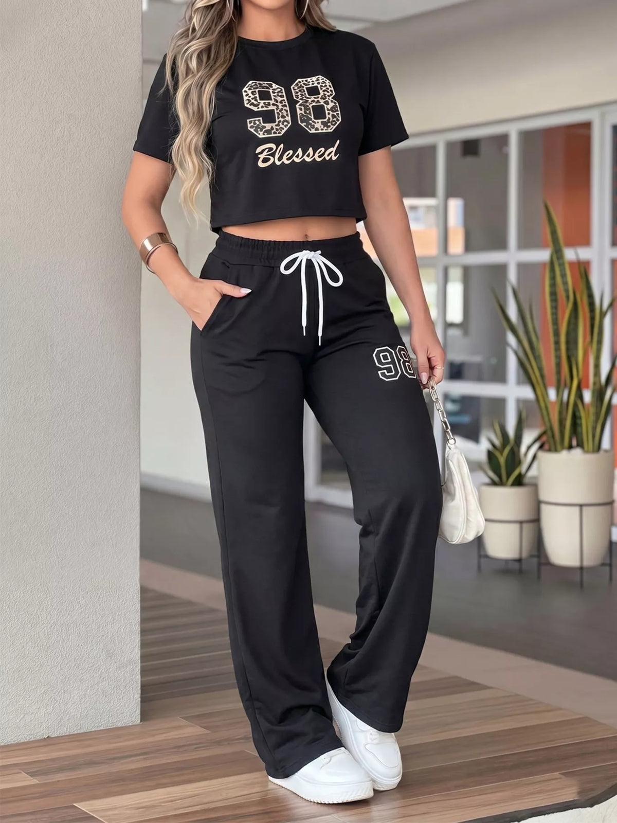Women’s Drawstring Two-Piece Set
