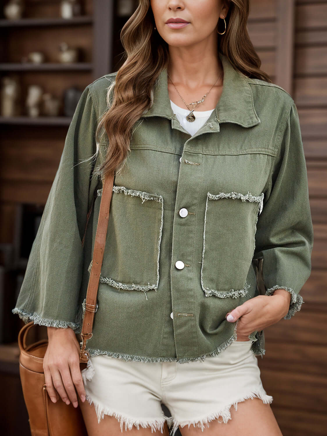 Women’s Distressed Denim Jacket