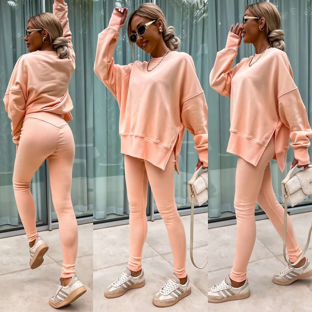 Women's Split-Detail Sweater Set