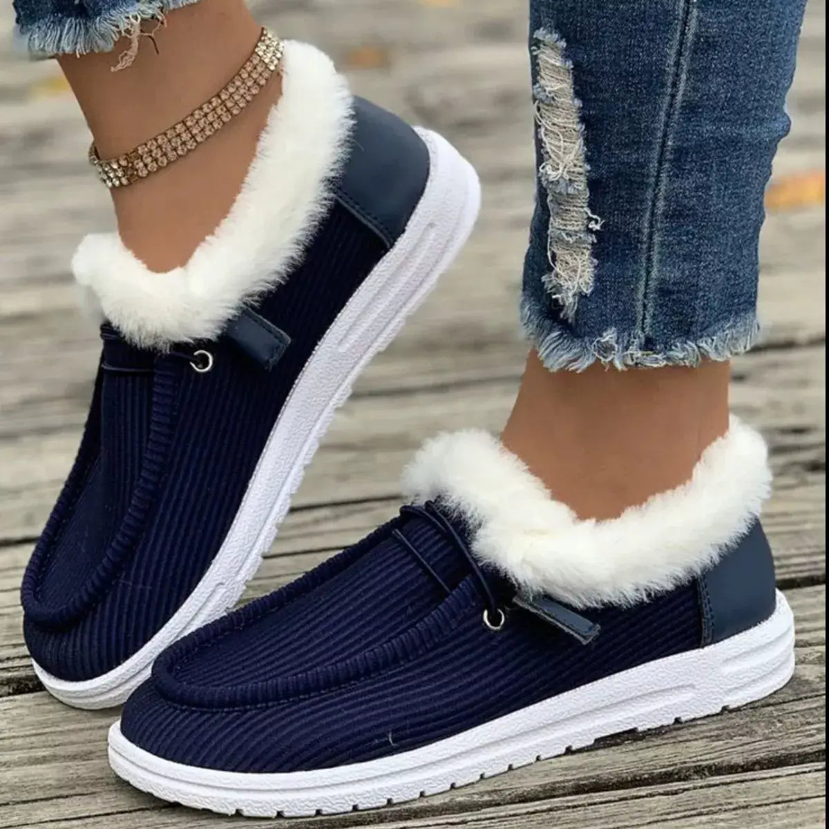 Cozy Plush-Lined Slip-On Flats