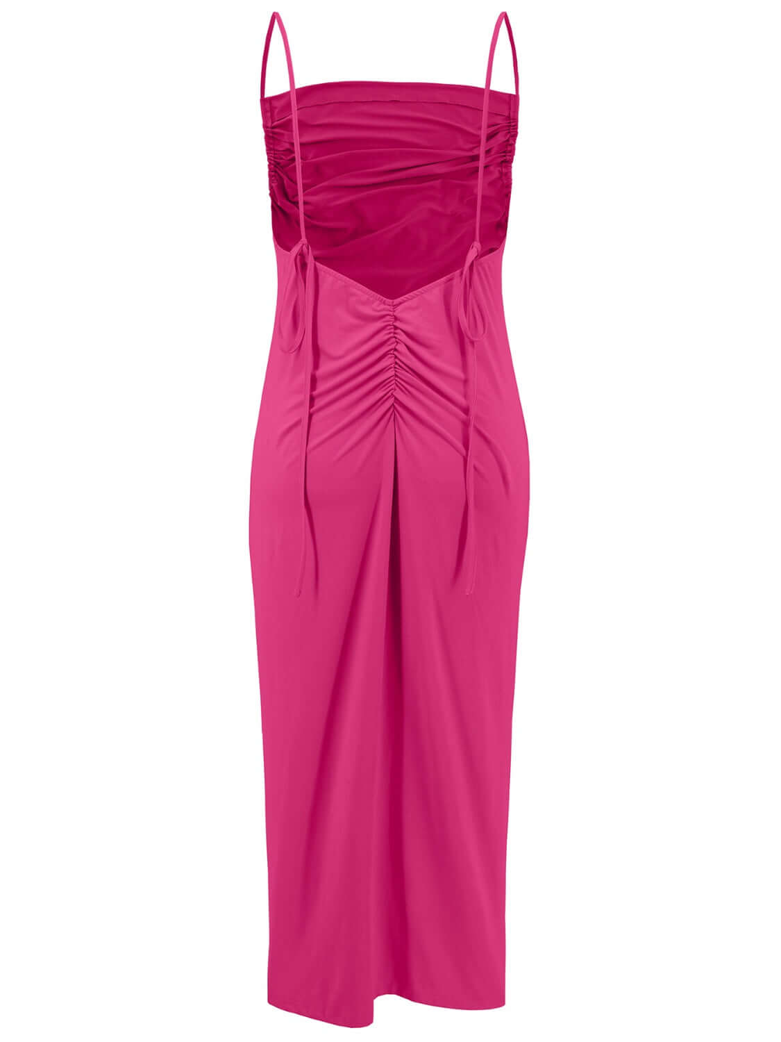 Backless Cowl Neck Cami Dress