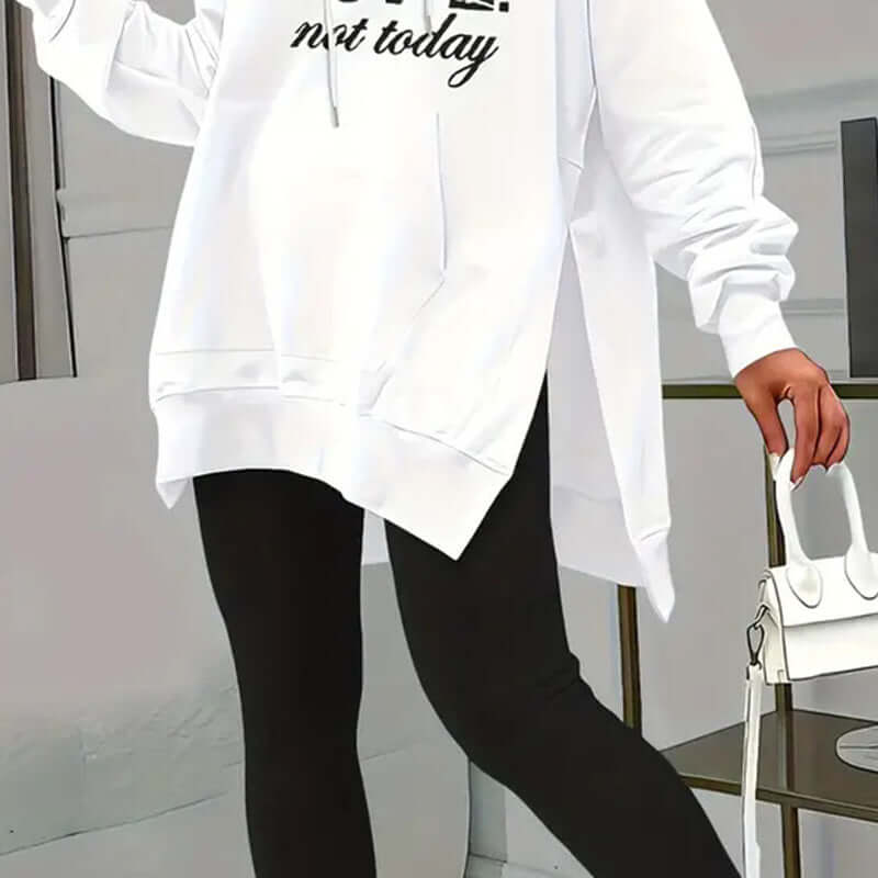 Women’s Letter Print Hoodie & Leggings Set