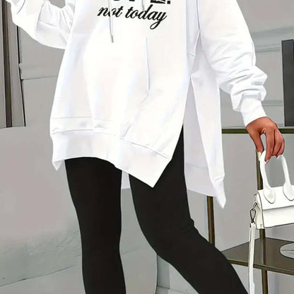 Women’s Letter Print Hoodie & Leggings Set