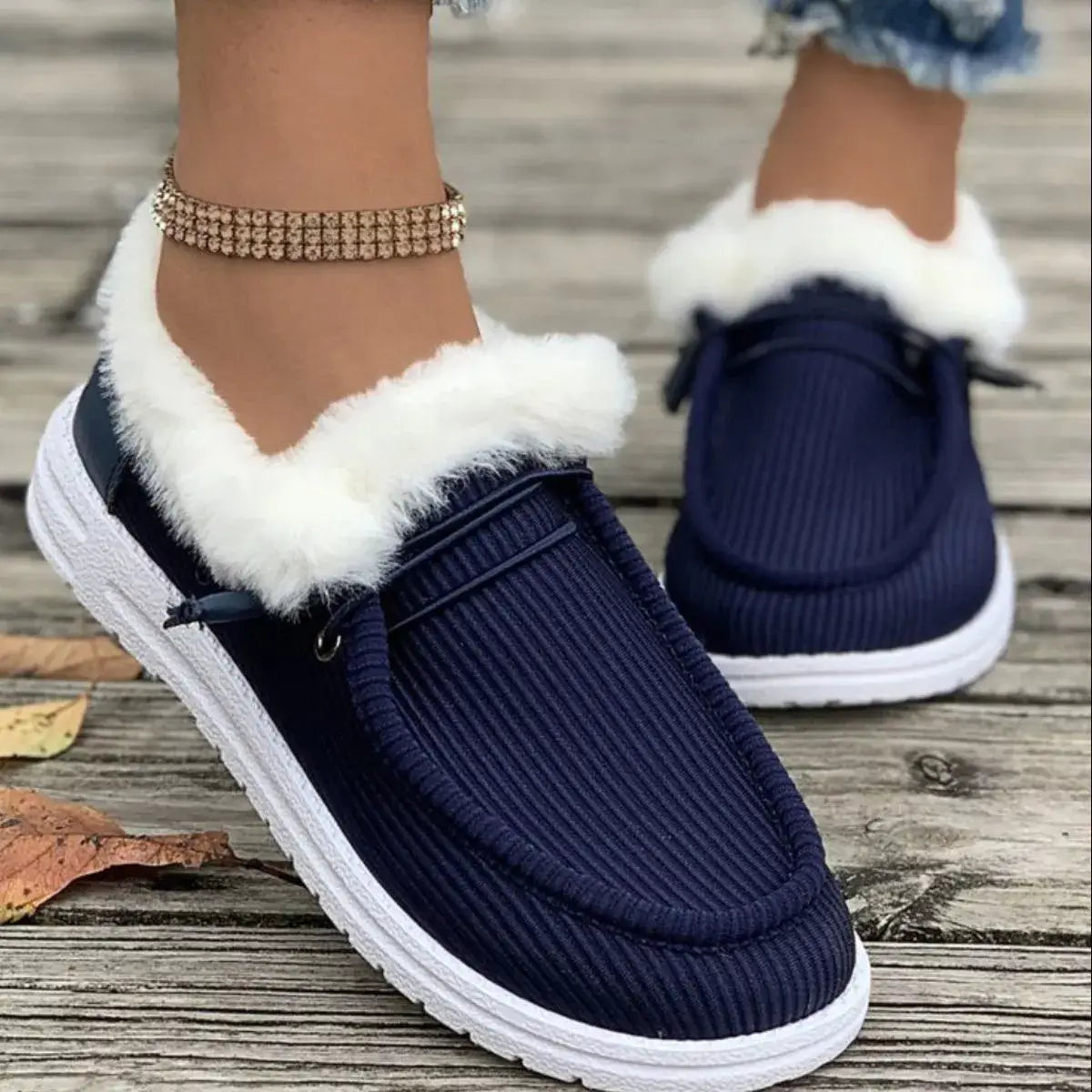 Cozy Plush-Lined Slip-On Flats