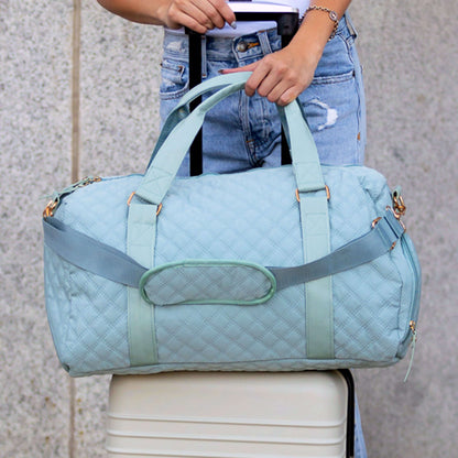 Quilted Travel Weekender Bag