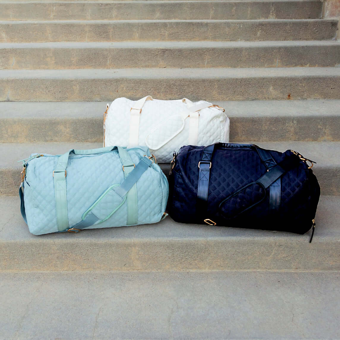 Quilted Travel Weekender Bag