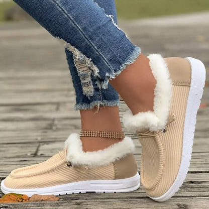 Cozy Plush-Lined Slip-On Flats