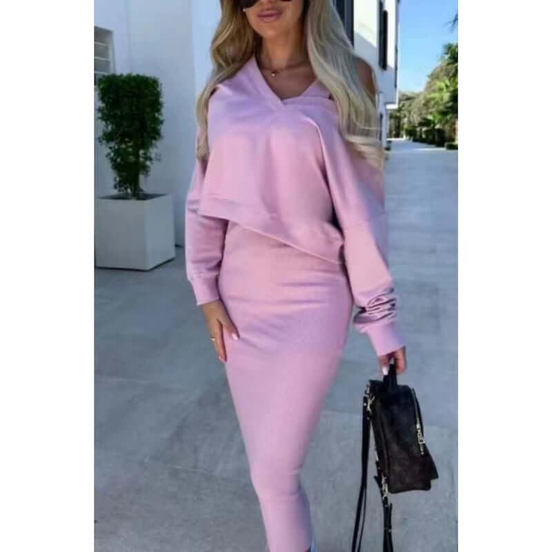 Two Piece-Set Knit Dress