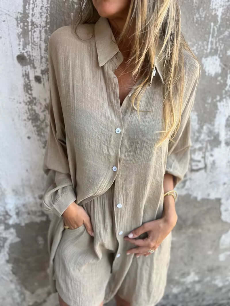 Cotton Linen Two-Piece Set
