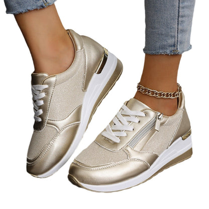 Women’s Lace-Up Side-Zip Sneakers