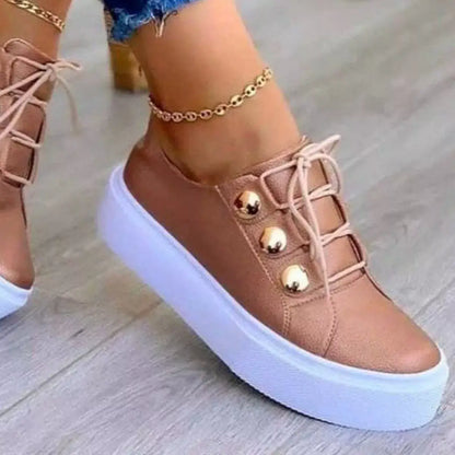 Women’s Round Toe Platform Sneakers