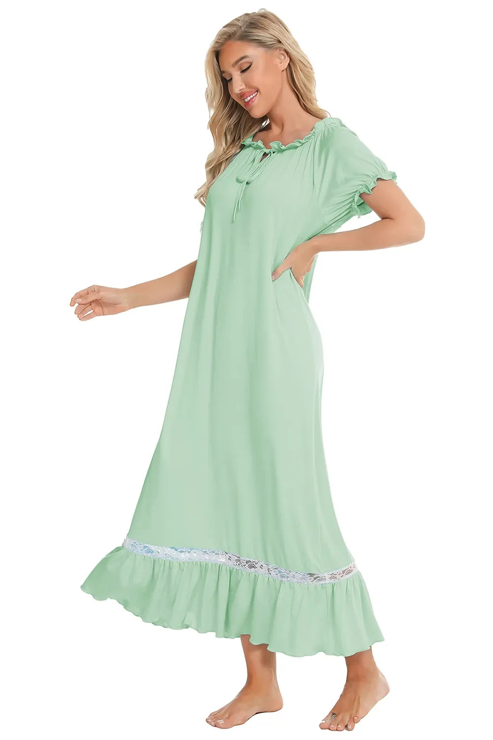 Lace Detail Lounge Dress