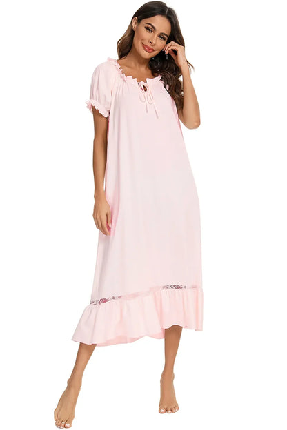 Lace Detail Lounge Dress