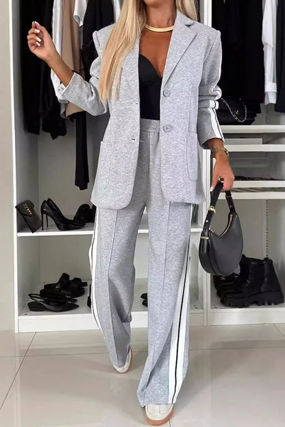 Women’s Buttoned Two-Piece Set