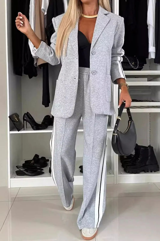 Women’s Buttoned Two-Piece Set