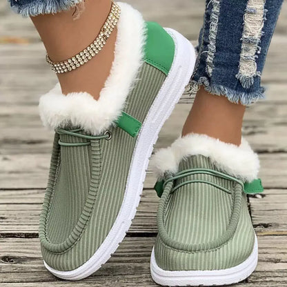 Cozy Plush-Lined Slip-On Flats