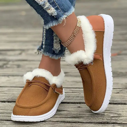 Cozy Plush-Lined Slip-On Flats