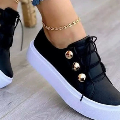 Women’s Round Toe Platform Sneakers