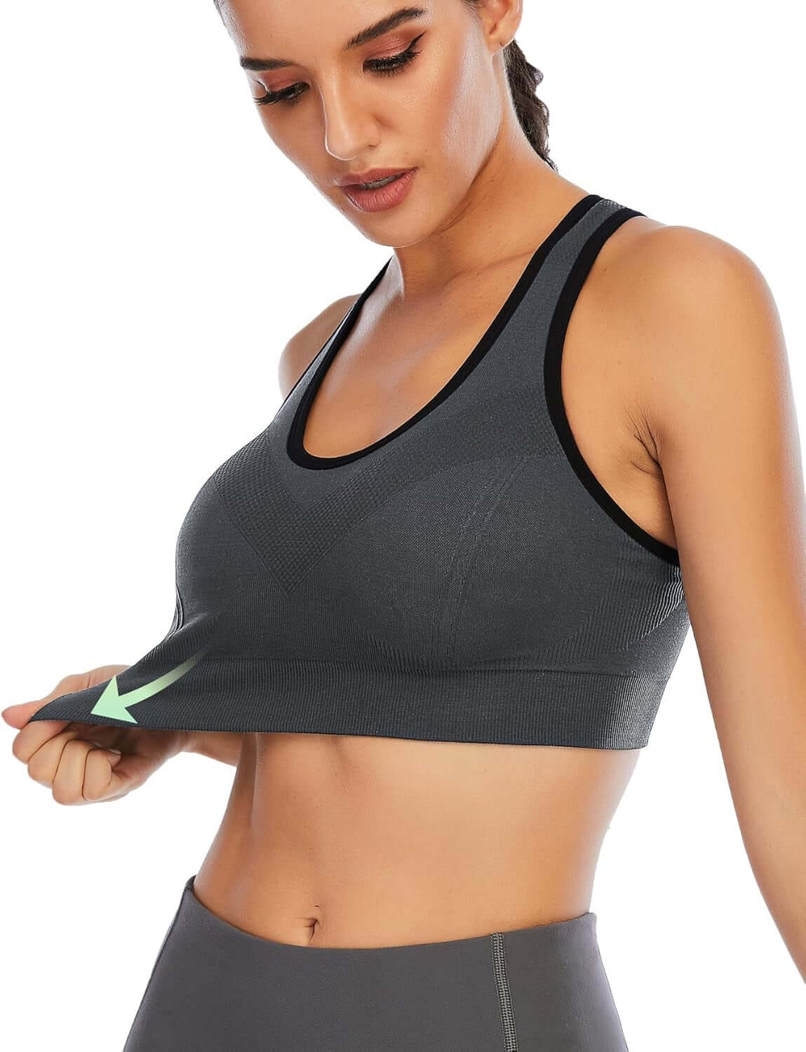 Women'S Sports Bras Padded Sports Bra Supportive Strappy Criss Cross Yoga Bra Workout Athletic Bras 3 Pack