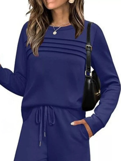 Plus Size Long Sleeve Two-Piece Set