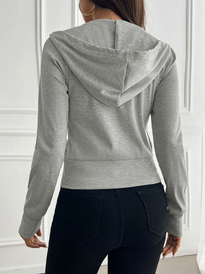 Devine Zip-Up Hooded Outerwear