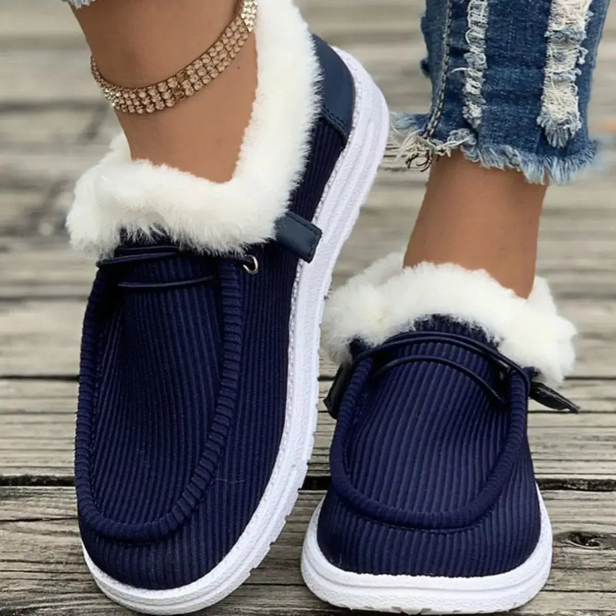 Cozy Plush-Lined Slip-On Flats