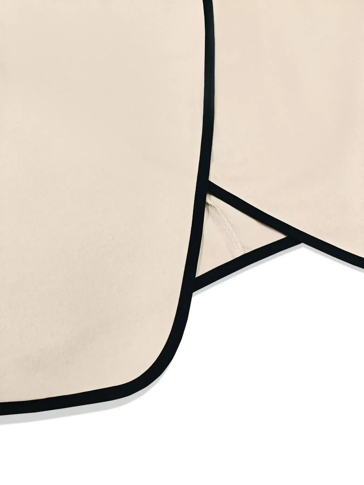 Contrast Trim Wide-Leg Pants Set