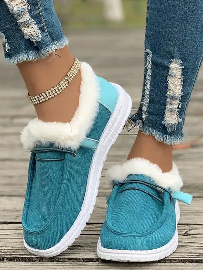 Cozy Plush-Lined Slip-On Flats