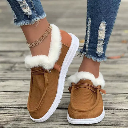 Cozy Plush-Lined Slip-On Flats