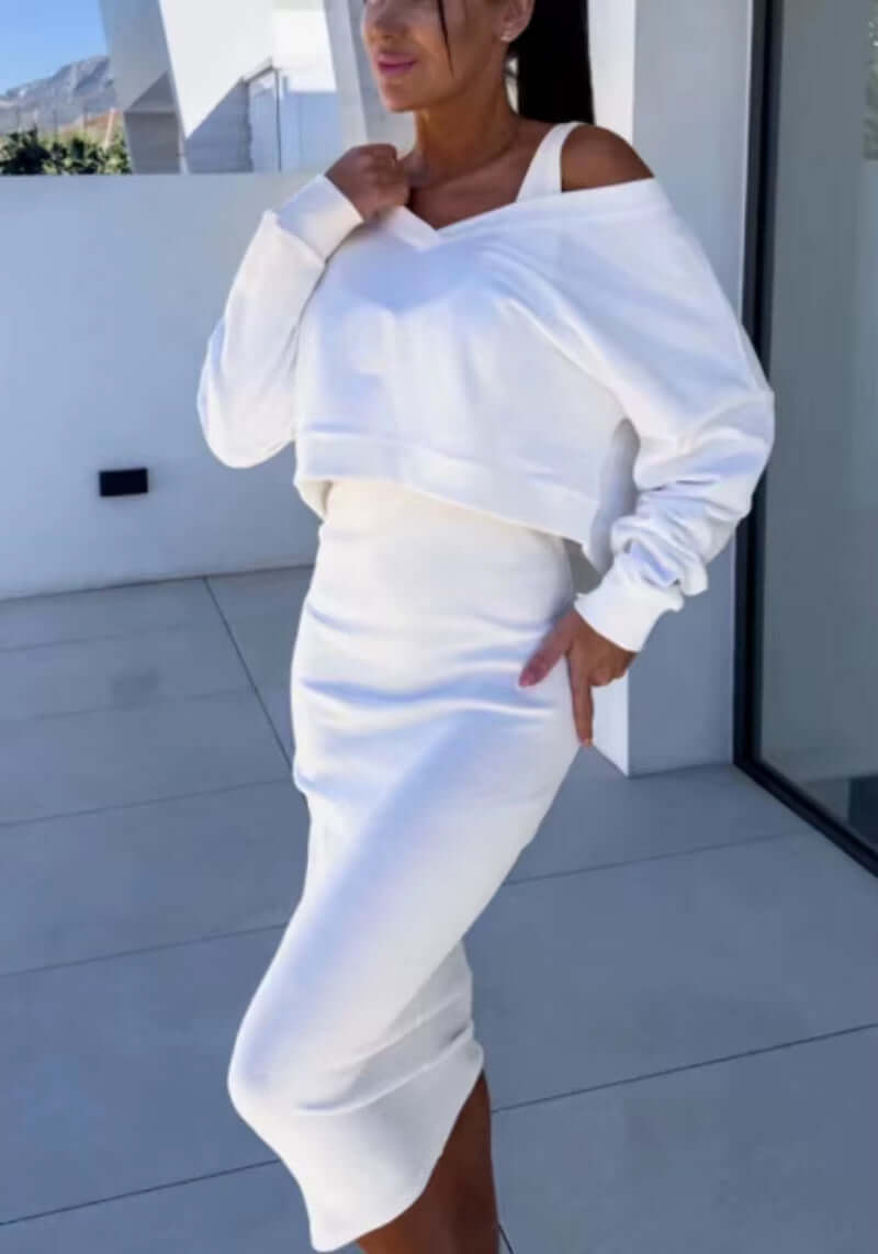 Two Piece-Set Knit Dress