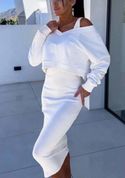 Two Piece-Set Knit Dress