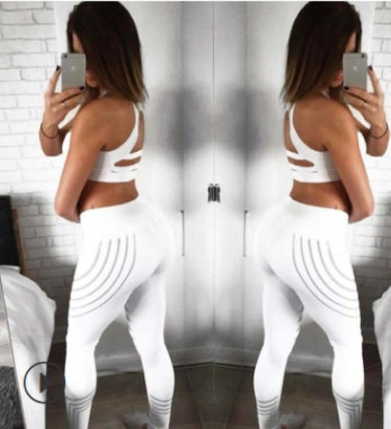 Printed Slim-Fit Workout Leggings