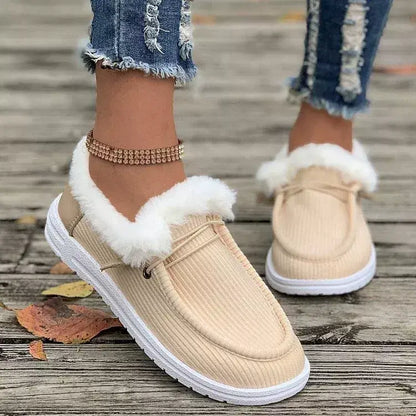 Cozy Plush-Lined Slip-On Flats