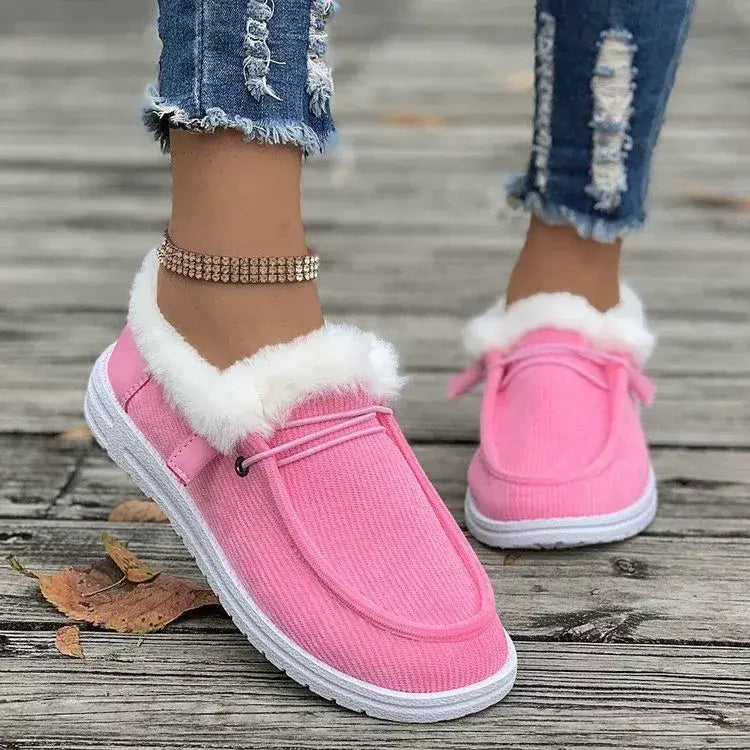 Cozy Plush-Lined Slip-On Flats