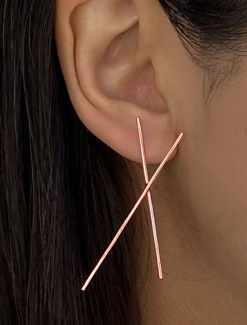 Chopstick Statement Earrings
