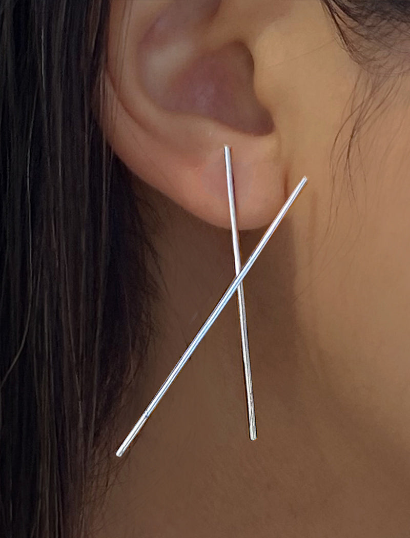 Chopstick Statement Earrings